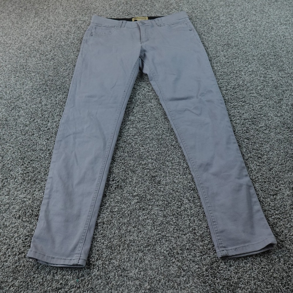 Democracy Pants Womens 8 Gray Ab Technology Jeans Mid Rise Skinny Stretch Flex